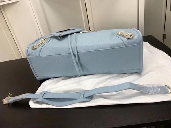 Balenciaga Giant City Gold Studs Handbag B084334 Light Blue