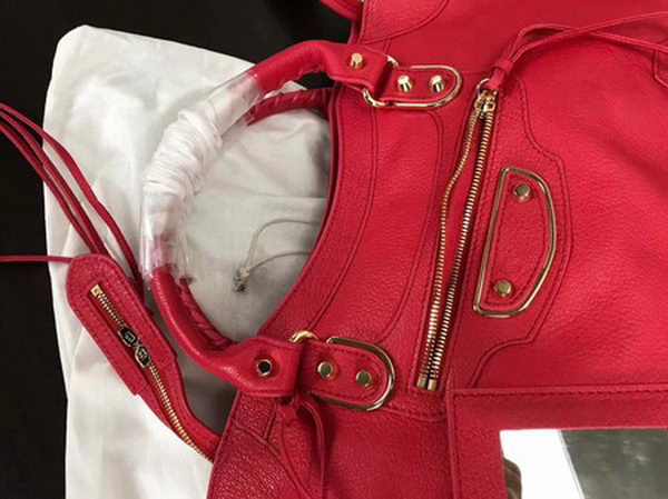 Balenciaga Giant City Gold Studs Handbag B084334 Red