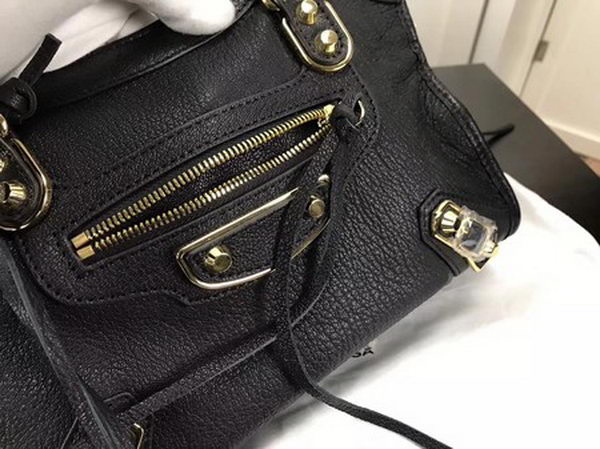 Balenciaga Giant City Gold Studs Handbag B084335 Black