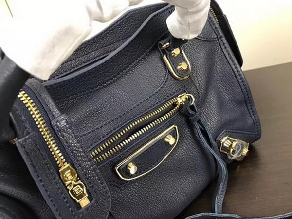 Balenciaga Giant City Gold Studs Handbag B084335 Blue