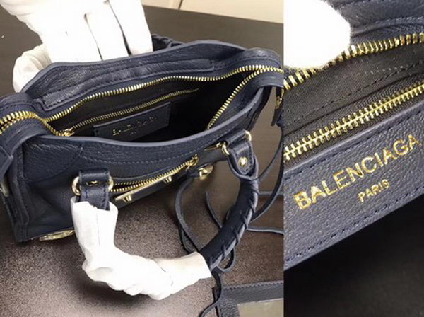 Balenciaga Giant City Gold Studs Handbag B084335 Blue