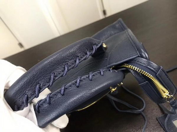 Balenciaga Giant City Gold Studs Handbag B084336 Blue