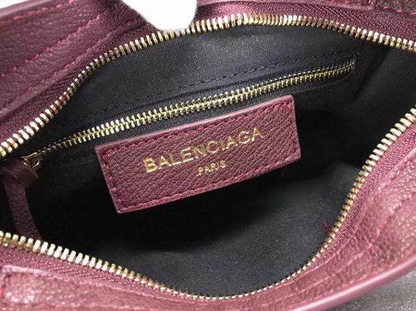 Balenciaga Giant City Gold Studs Handbag B084336 Wine