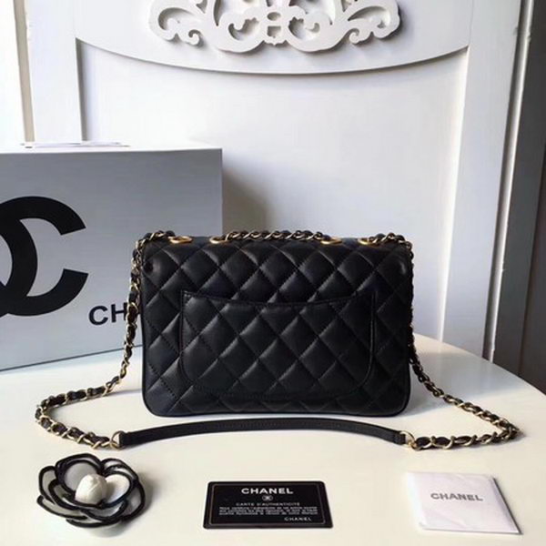 Chanel Classic Shoulder Bag Original Sheepskin Leather A57028 Black