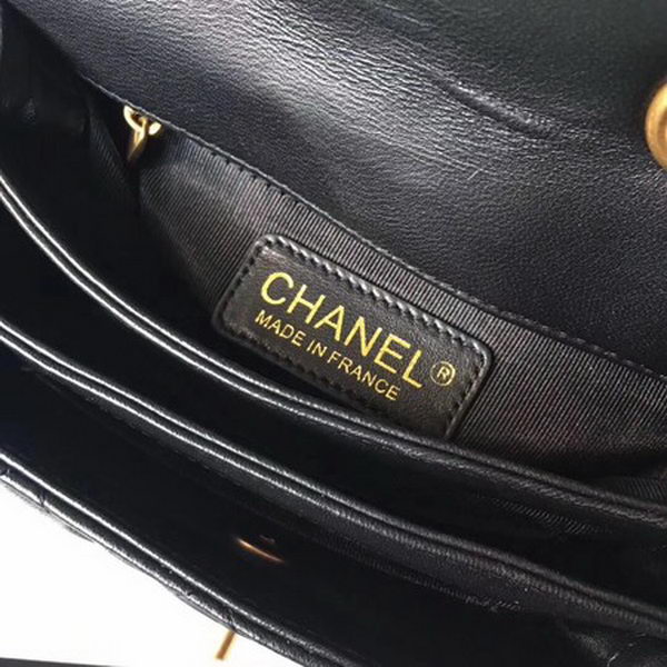 Chanel Classic Shoulder Bag Original Sheepskin Leather A57029 Black