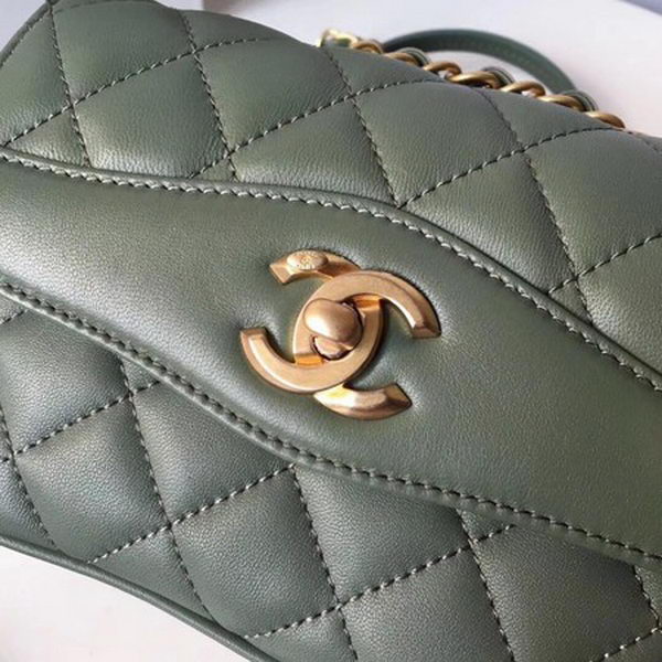 Chanel Classic Shoulder Bag Original Sheepskin Leather A57029 Green