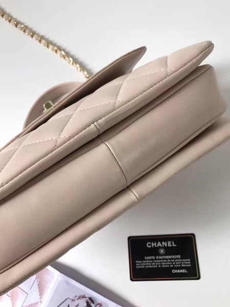Chanel Classic Top Handle Bag Sheepskin Leather CHA2371 OffWhite