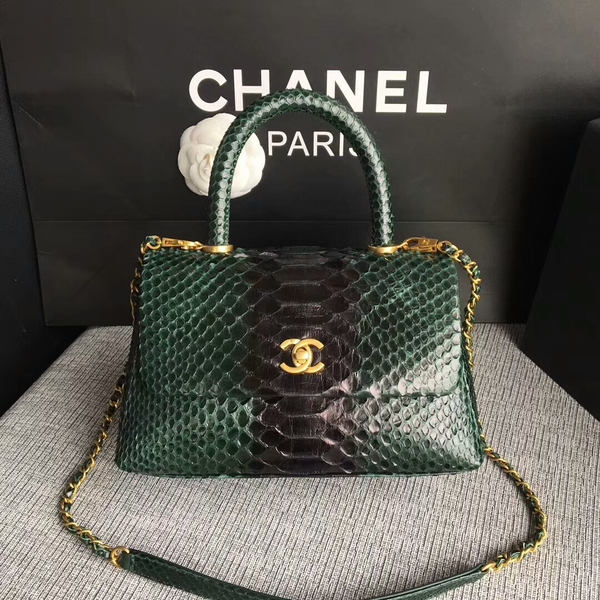 Chanel Original Python Leather Tote Bag 8119H