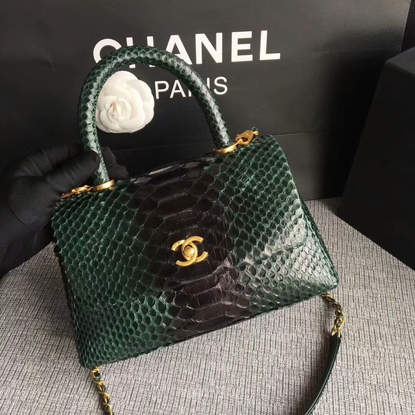 Chanel Original Python Leather Tote Bag 8119H