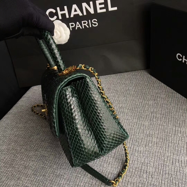 Chanel Original Python Leather Tote Bag 8119H