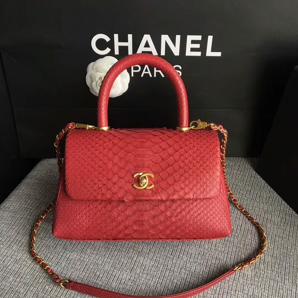 Chanel Original Python Leather Tote Bag 8119I