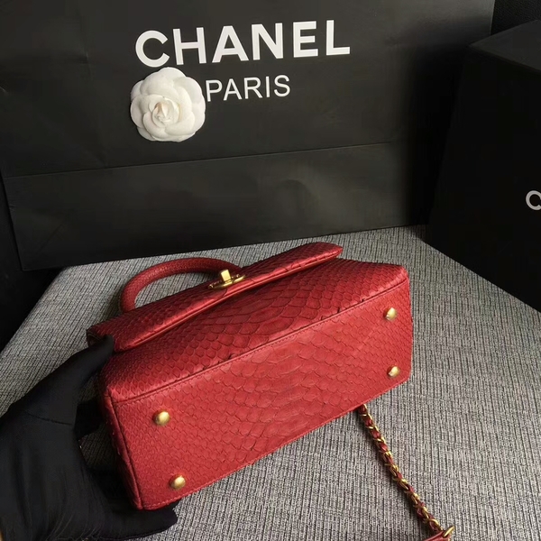 Chanel Original Python Leather Tote Bag 8119I