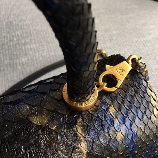 Chanel Original Python Leather Tote Bag 8119J