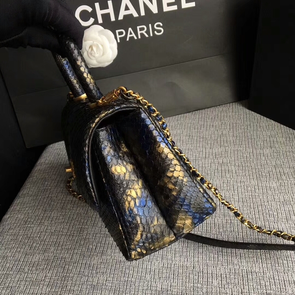 Chanel Original Python Leather Tote Bag 8119J