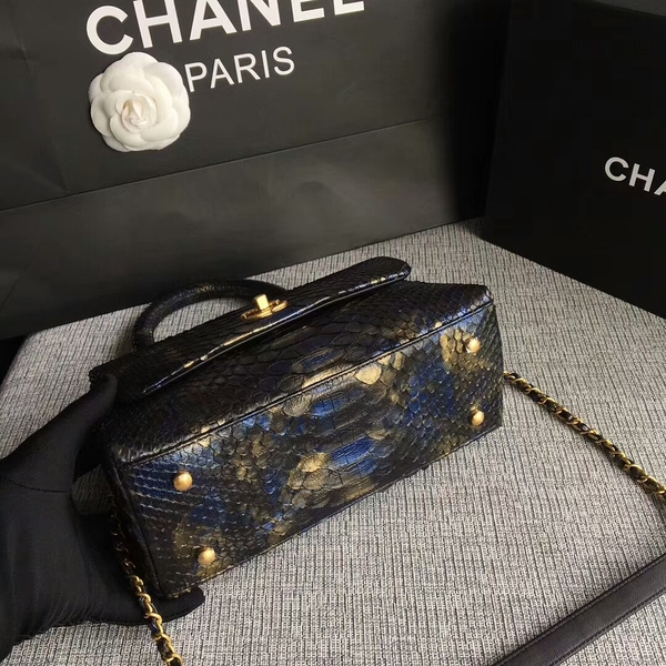 Chanel Original Python Leather Tote Bag 8119J