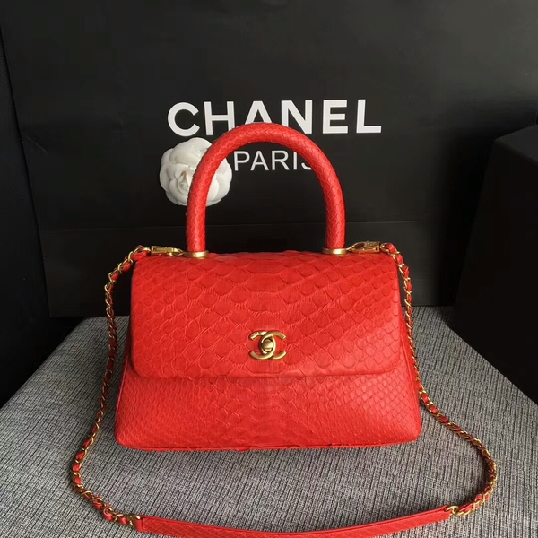 Chanel Original Python Leather Tote Bag 8119K