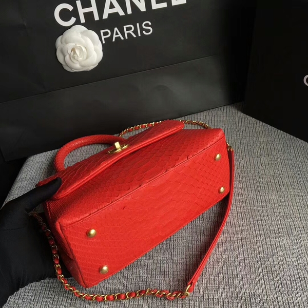 Chanel Original Python Leather Tote Bag 8119K