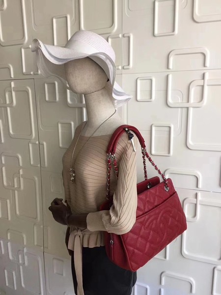 Chanel Shoulder Bag Cannage Pattern Leather CHA3628 Red