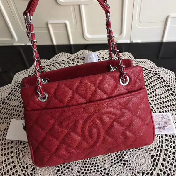 Chanel Shoulder Bag Cannage Pattern Leather CHA3628 Red