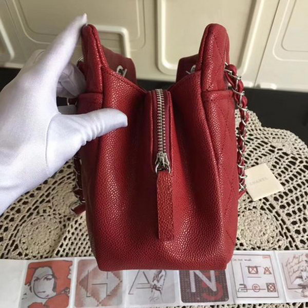 Chanel Shoulder Bag Cannage Pattern Leather CHA3628 Red