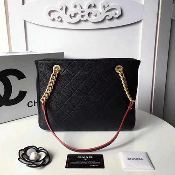 Chanel Shoulder Bag Original Deerskin Leather A57219 Black