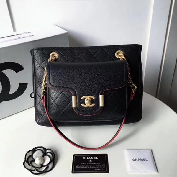 Chanel Shoulder Bag Original Deerskin Leather A57219 Black