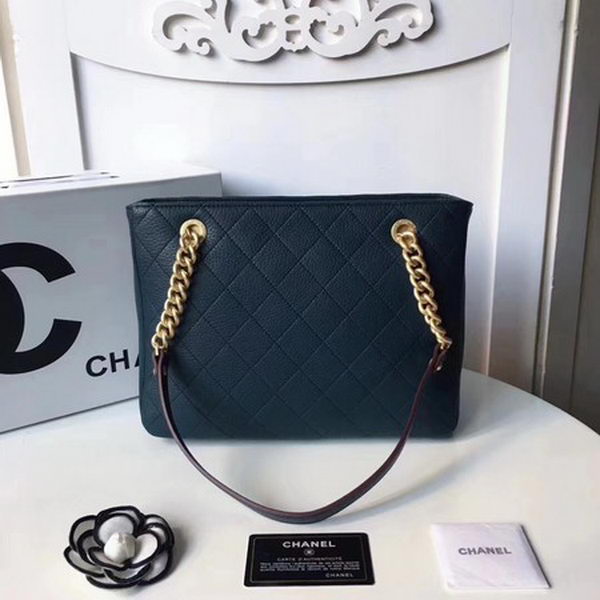 Chanel Shoulder Bag Original Deerskin Leather A57219 Blue