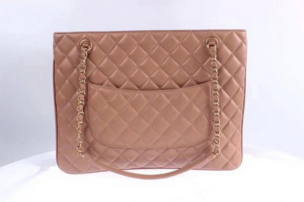 Chanel Shoulder Bag Original Sheepskin Leather CHAX23 Apricot