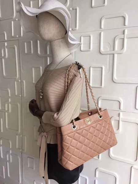 Chanel Shoulder Bag Sheepskin Leather CHA3369 Apricot