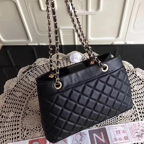 Chanel Shoulder Bag Sheepskin Leather CHA3369 Black