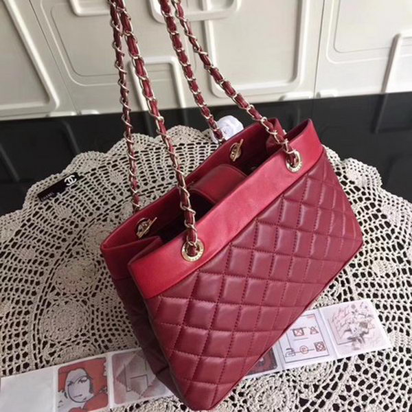 Chanel Shoulder Bag Sheepskin Leather CHA3369 Red