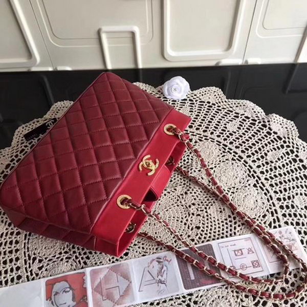 Chanel Shoulder Bag Sheepskin Leather CHA3369 Red