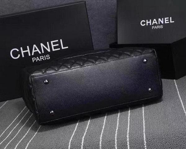 Chanel Tote Bag Sheepskin Leather CHA3625 Black