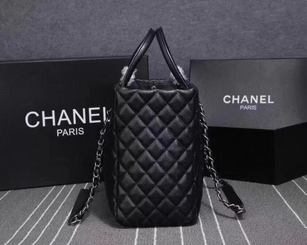 Chanel Tote Bag Sheepskin Leather CHA3625 Black