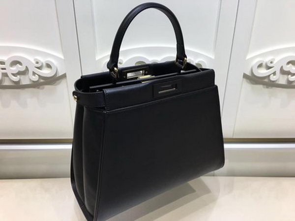 Fendi Peekaboo Small Bag Calfskin Leather FD26796 Black