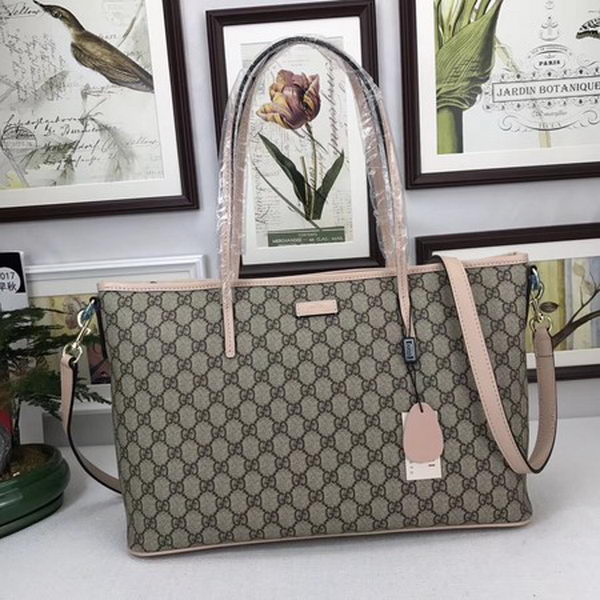Gucci GG Supreme Canvas Tote Bag 353437 Camel