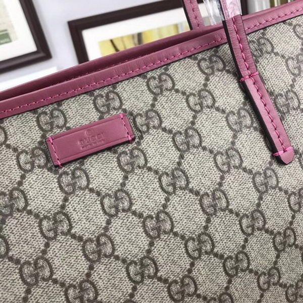 Gucci GG Supreme Canvas Tote Bag 353437 Rose