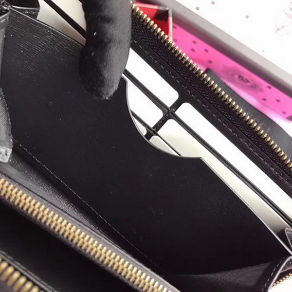 Gucci Wrist Wallet Calfskin Leather 410109 Black