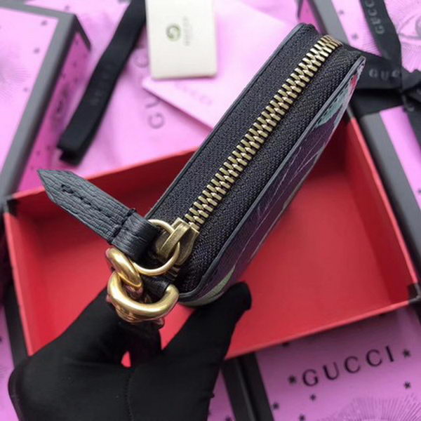 Gucci Wrist Wallet Calfskin Leather 410109 Black