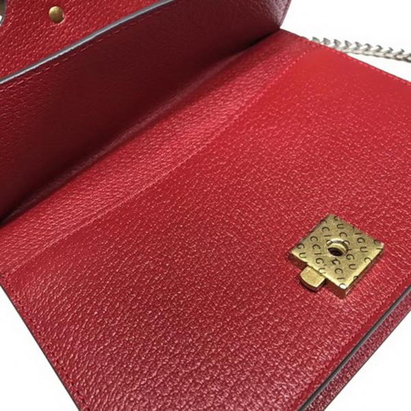 Gucci Dionysus Lichee Pattern Mini Shoulder Bag 421970 Red