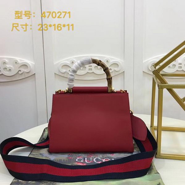 Gucci Nymphaea Leather mini Bag 470271 Red