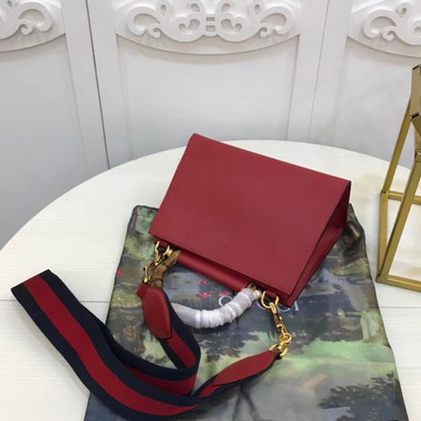 Gucci Nymphaea Leather mini Bag 470271 Red