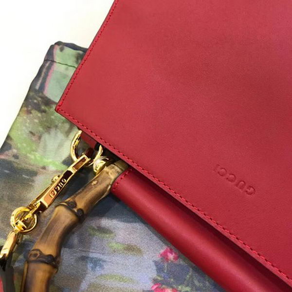 Gucci Nymphaea Leather mini Bag 470271 Red