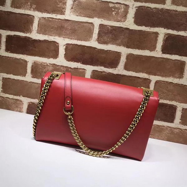 Gucci Crystal Embellished Shoulder Bag 477330 Red
