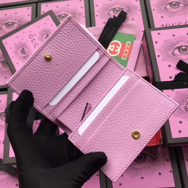 Gucci Leather Card case with Bosco 499325 Pink