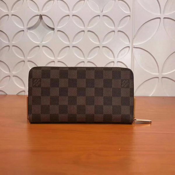 Louis Vuitton Damier Ebene Canvas Zippy Illustre Wallet M60017