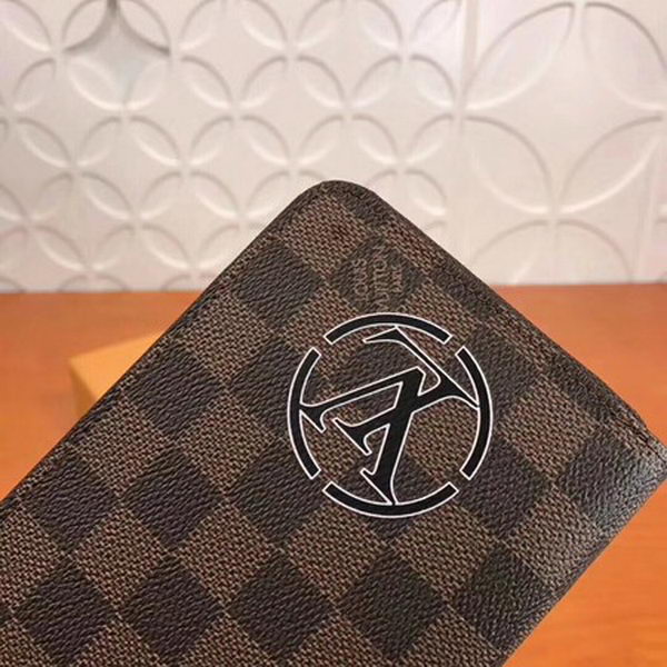 Louis Vuitton Damier Ebene Canvas Zippy Illustre Wallet M60017