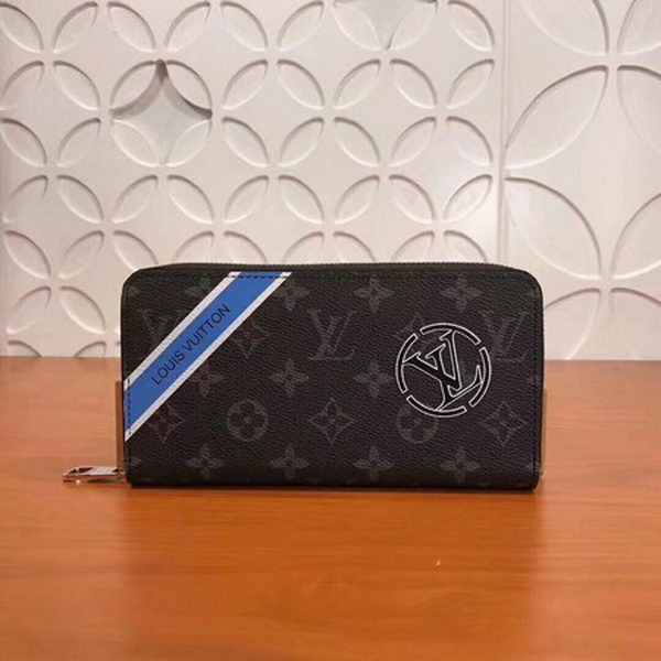 Louis Vuitton Damier Graphite Canvas Zippy Illustre Wallet M60017