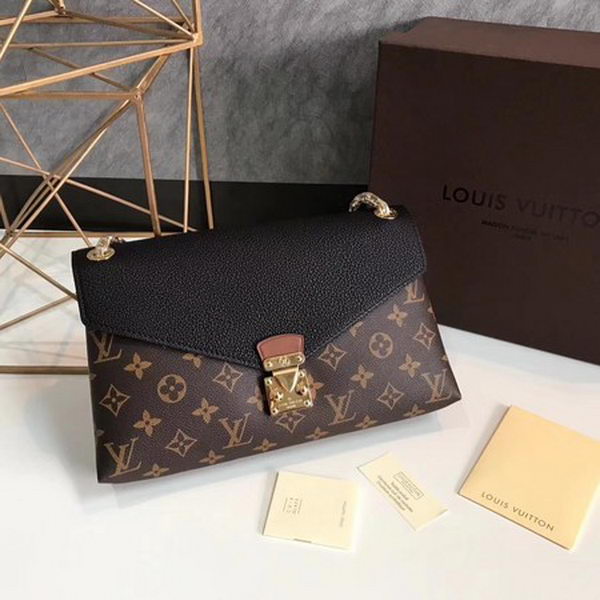 Louis Vuitton Monogram Canvas Pallas Chain Cerise M41201 Black