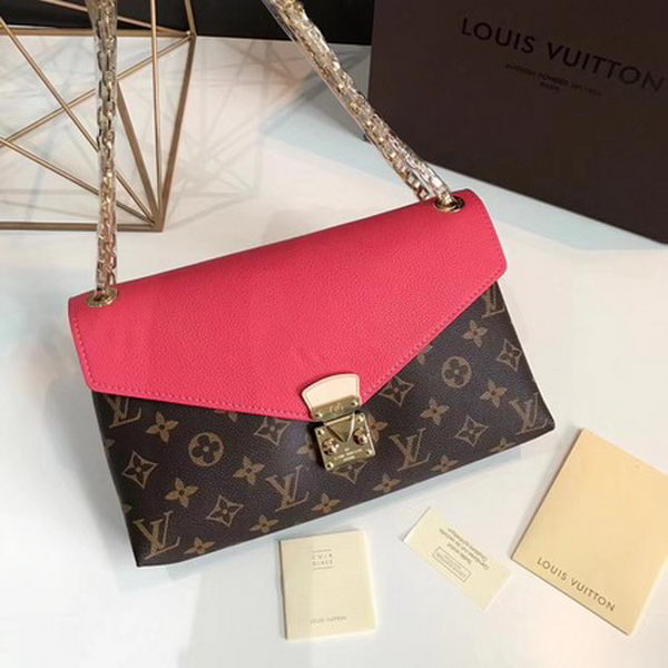 Louis Vuitton Monogram Canvas Pallas Chain Cerise M41201 Light Red